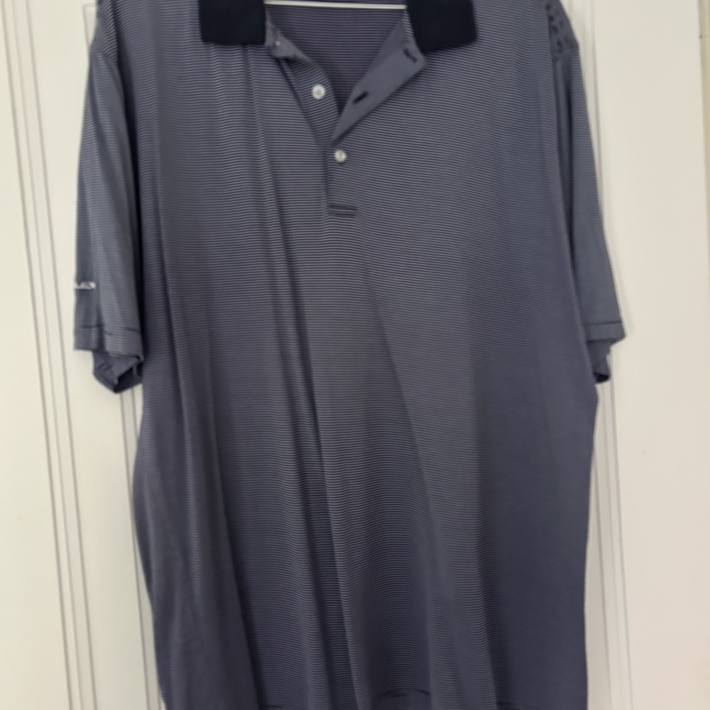 Bobby Jones Gray and Black Polo Shirt